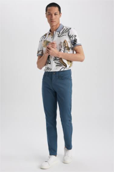 Extra Slim Fit Chino Canvas Trousers