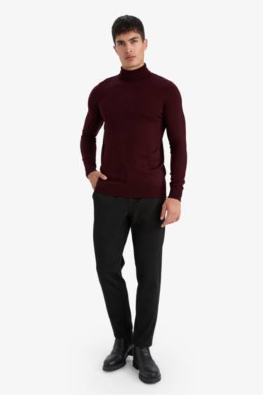 Slim Fit Turtleneck Knitwear Pullover