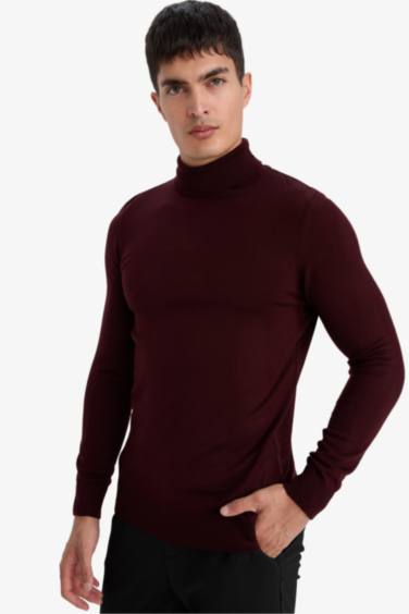 Slim Fit Turtleneck Knitwear Pullover
