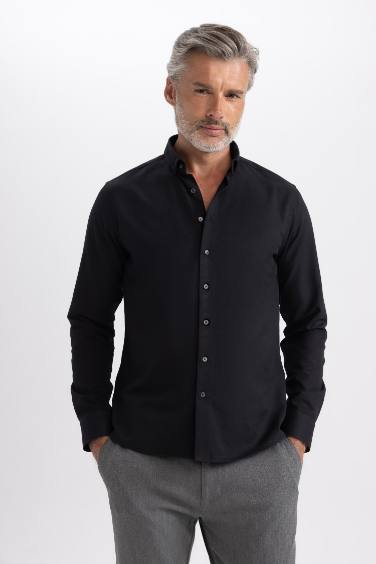 Modern Fit Long Sleeve Classic Shirt