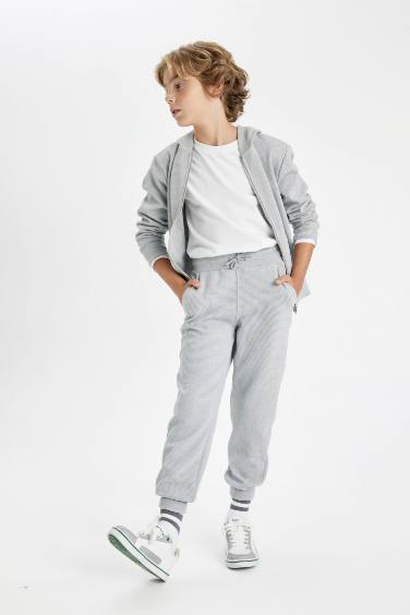 Pantalon Jogging gris avec poches et taille élastique pour Garçon