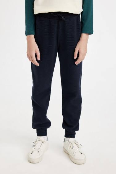 Boy Navy Blue School Sweatpants