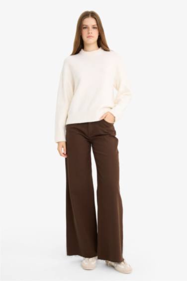 Pull en tricot à col rond Coupe oversize