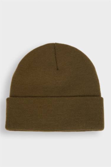 Bonnet à étiquette tissée pour homme