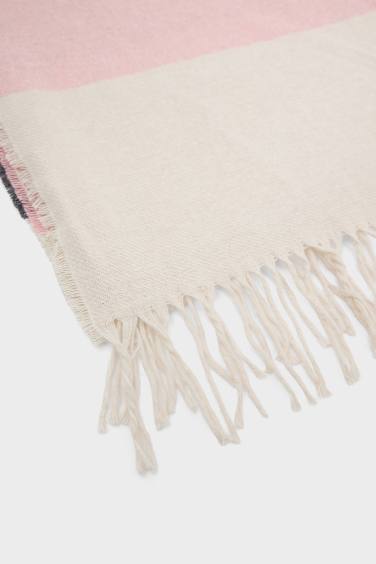 Écharpe à blocs de couleur pour femme