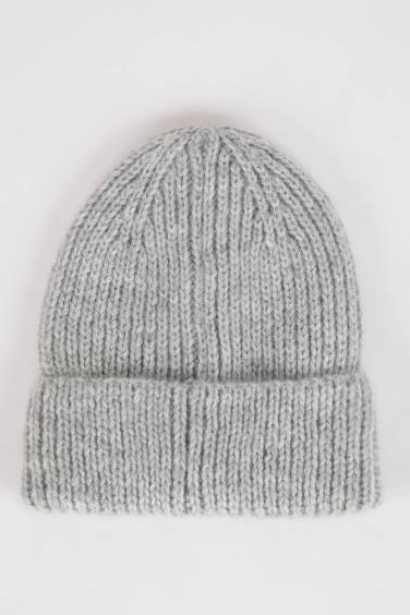 Woman Labeled Knitted Beanie