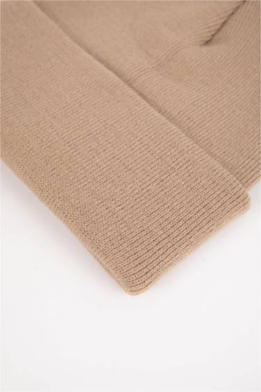 Kadın Triko Basic Düz Kışlık Bere