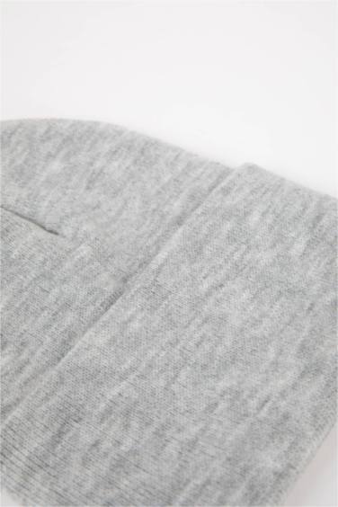 Kadın Triko Basic Düz Kışlık Bere