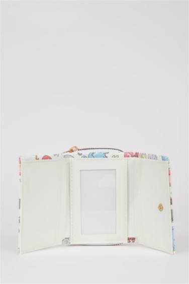 Kadın Kedi Desenli Suni Deri Cüzdan - Görsel 5