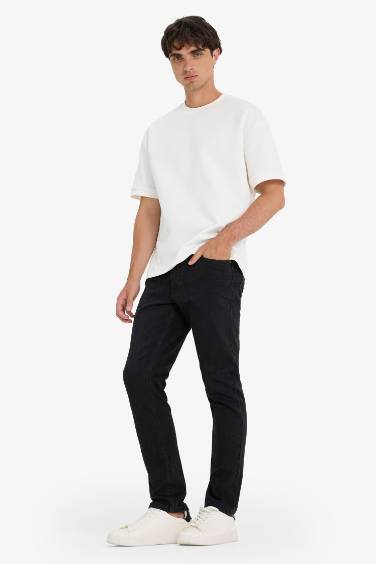 Pedro Slim Fit Dar Kalıp Normal Bel Dar Paça Jean Pantolon