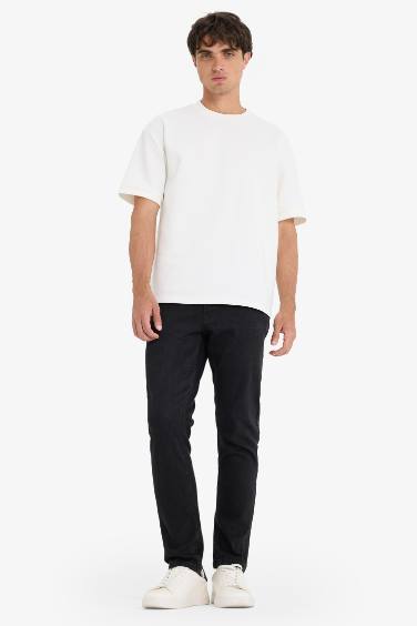Pedro Slim Fit Dar Kalıp Normal Bel Dar Paça Jean Pantolon