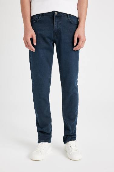 Pedro Slim Fit Dar Kalıp Normal Bel Dar Paça Jean Pantolon