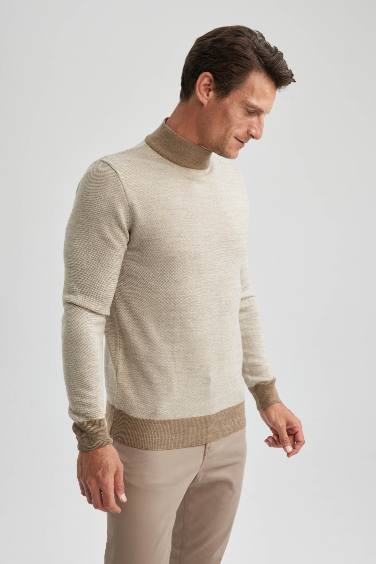 Regular Fit Turtleneck Knitwear Pullover