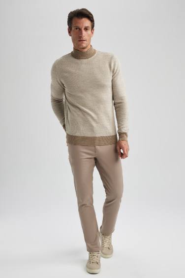 بلوفر تريكو بقصة عادية هاي كول