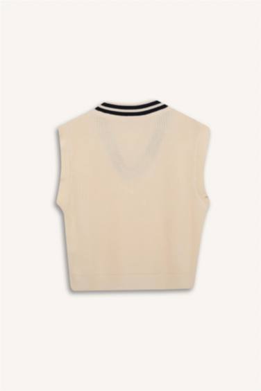 Regular Fıt V Yaka Yelek - Görsel 6