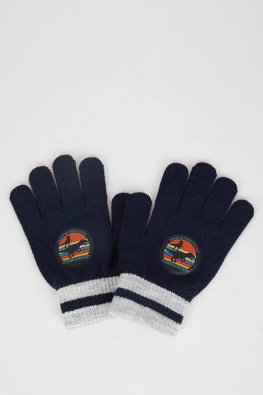 Boy Knitwear Printed Gloves