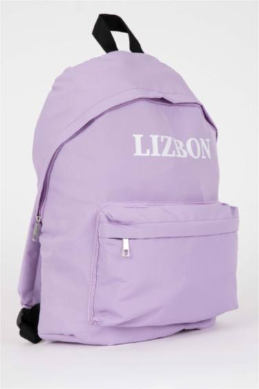 Unisex Su İtici Baskılı Sırt Çantası ve Kalemlik