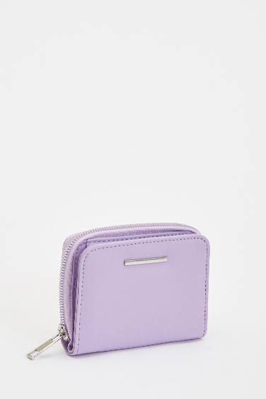 محفظة جلد صناعي بسحاب