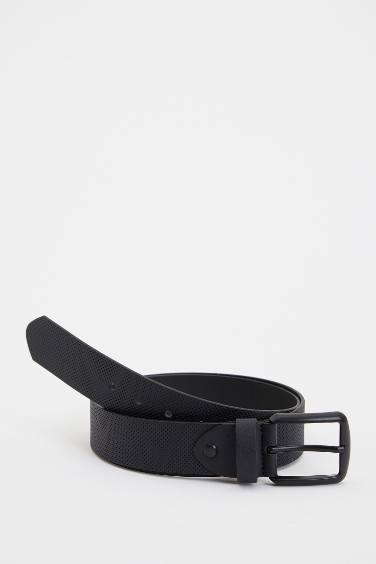 Men's Faux Leather Jean Belt