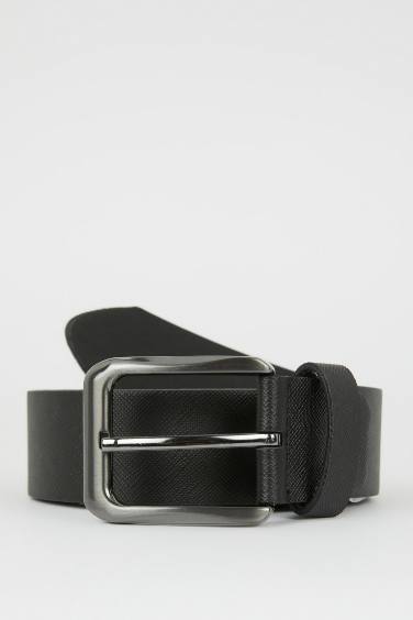 Men's Faux Leather Jean Belt