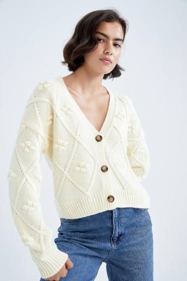 Regular Fit V-Neck Cardigan