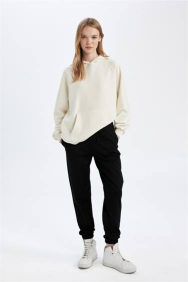 بنطلون سويت بانتس جوجر قصة عادية بأستك من تحت وجيب