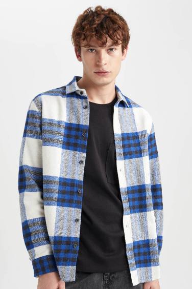 Regular Fit Checkered Long Sleeve Shirt