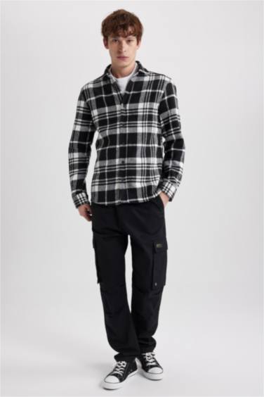 Regular Fit Plaid Long Sleeve Shirt