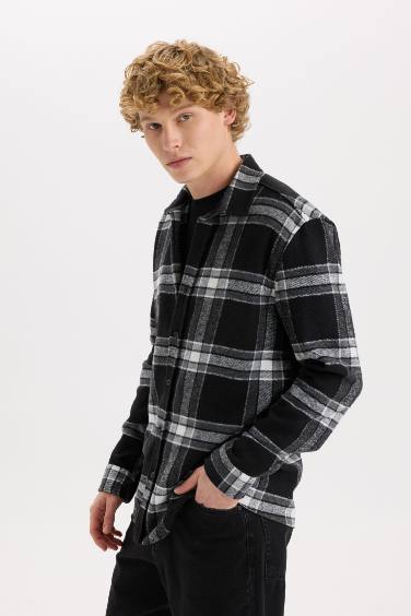 Regular Fit Woodcutter Plaid Long Sleeve Shirt