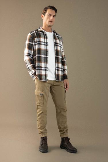 Regular Fit Kareli Oduncu Flanel Uzun Kollu Gömlek