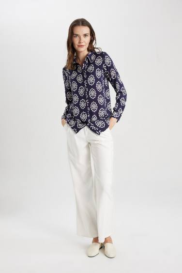 تونيك قصة فضفاضة بياخة قميص