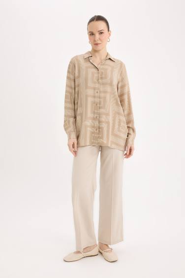 Рубашка-туника свободного кроя