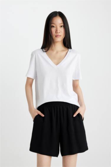 Paperbag Fit Belmando High Waist Wide Leg Shorts