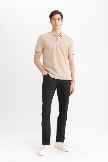 Slim Fit Super Skinny Hem Chino Pants