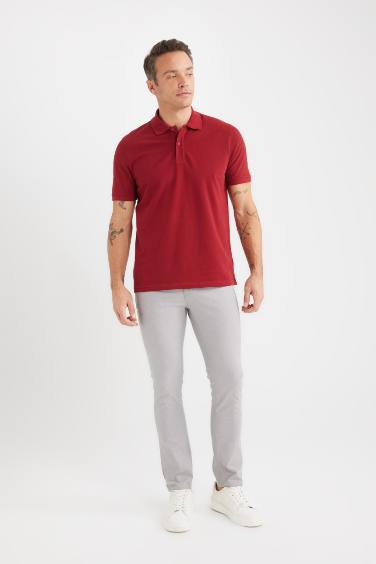 Slim Fit Pocketed Skinny Leg Summer Chino Pants