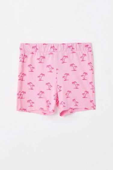 Girl Patterned Knit Shorts