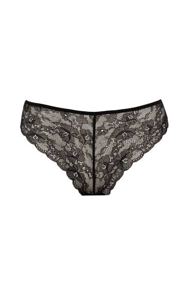 100% Silk Mid-Rise Panties Without Leg Band in Ecru