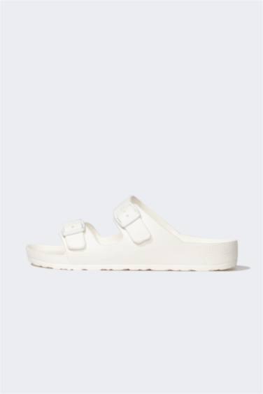 Double Band Buckled Slippers