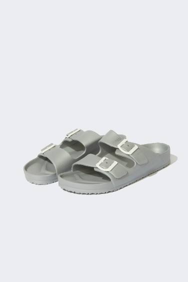 Eva Double Band Buckle Indoor Slippers