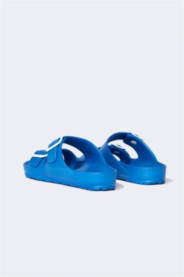 Boys Eva Double Band Buckled Slippers