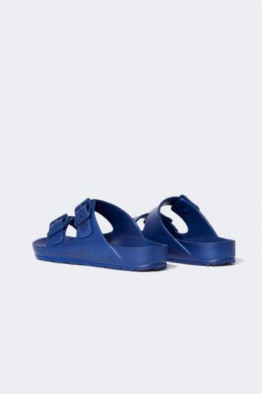 Boy Eva Double Band Buckled Slippers