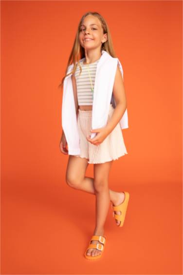 Сланцы с двойным ремешком для девочек