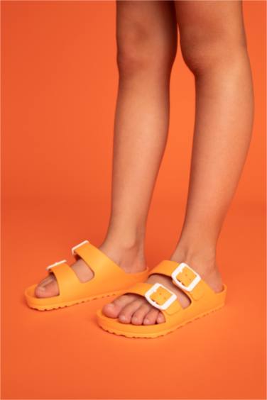 Сланцы с двойным ремешком для девочек