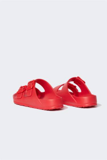 Girls Eva Double Band Buckled Slippers