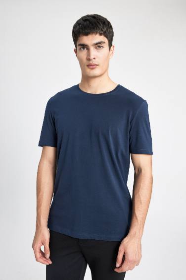 Regular Fit Crew Neck Cotton T-Shirt