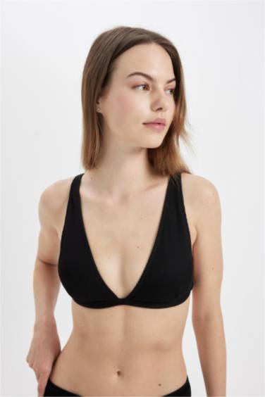 بكيني توب مضلع قصة عادية من Fall In Love