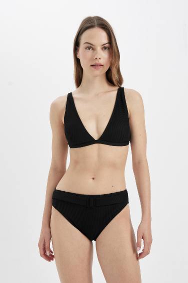 Fall in Love Regular Fit Ribbed Bikini Bottom