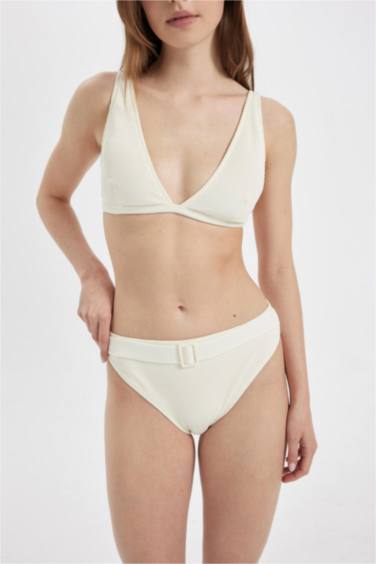 Fall in Love Regular Fit Ribbed Bikini Bottom
