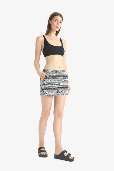 Fall in Love Ethnic Patterned Swim Shorts