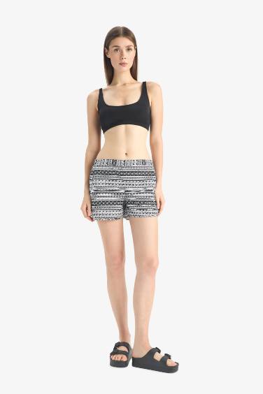 Fall in Love Ethnic Patterned Swim Shorts